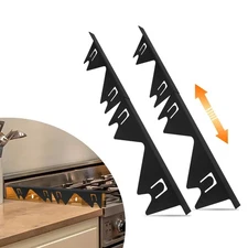 FLSEPAMB Stainless Steel Stove Gap Covers (2 Pack), Adjustable Oven Side Gap ...