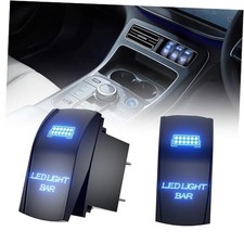 LED Light Bar Rocker Switch - Momentary On/Off Push Button Toggle Switch with