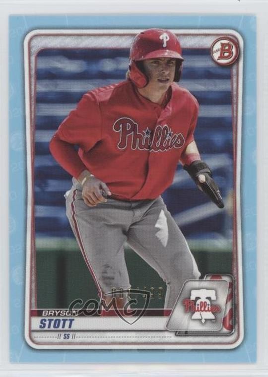 2020 Bowman Prospects Sky Blue 88/499 Bryson Stott #BP-68 14hk