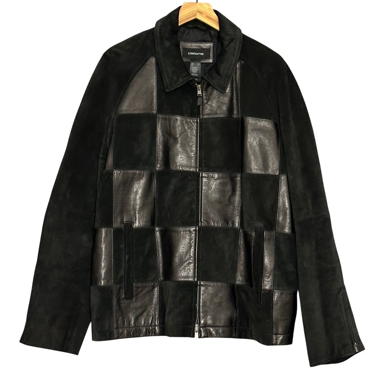 ジャケット・アウター 90s claiborne leather jacket 90s claiborne クレイボーン 本革 ラムレザー ジップアップレザー