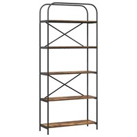 BüCherregal GeräUcherte Eiche 80X30X183 Cm Holzwerkstoff Standregal