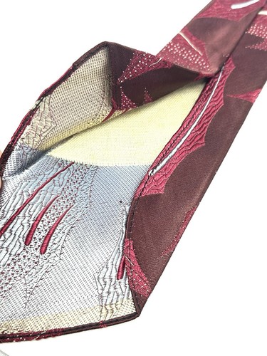 Necktie Tie 1900s 1910s 20s Schipper Block Co Pekin ILL Illinois Antique 49” - Picture 5 of 9