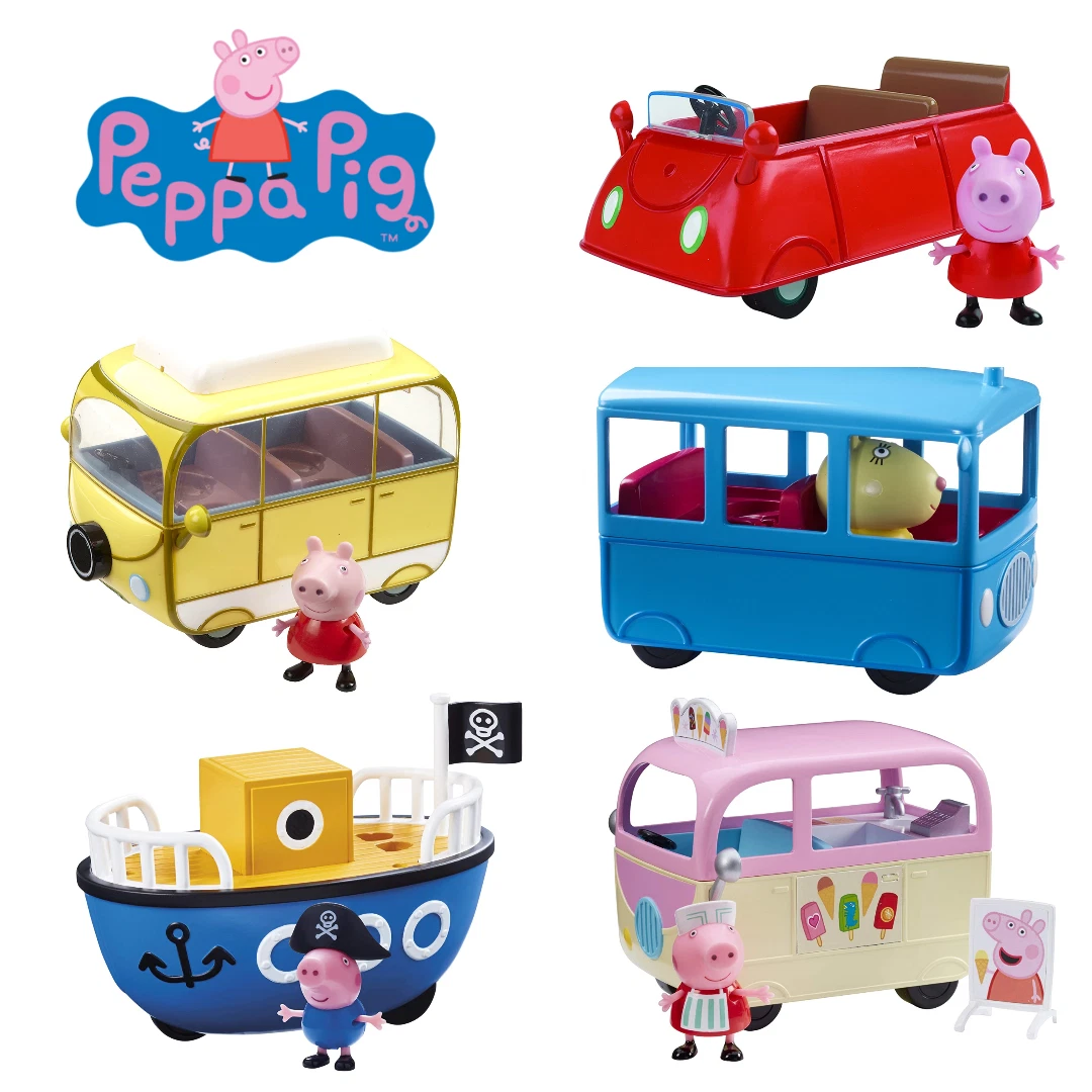 Jazwares Spielzeug-Auto 95706 Peppa Wutz Peppa's kleines rotes Auto,  (2-tlg), Original Pepper Pig Auto, inkl. Pepper Wutz Figur