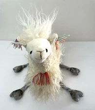 Bunnies By The Bay DOLLY LLAMA 9" Plush Stuffed Animal Whimsical Crazy Hair Boho