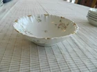 Haviland & Co. Limoges Schleiger # 463 Gold Daubs 6" wide Cereal Bowl        2-3