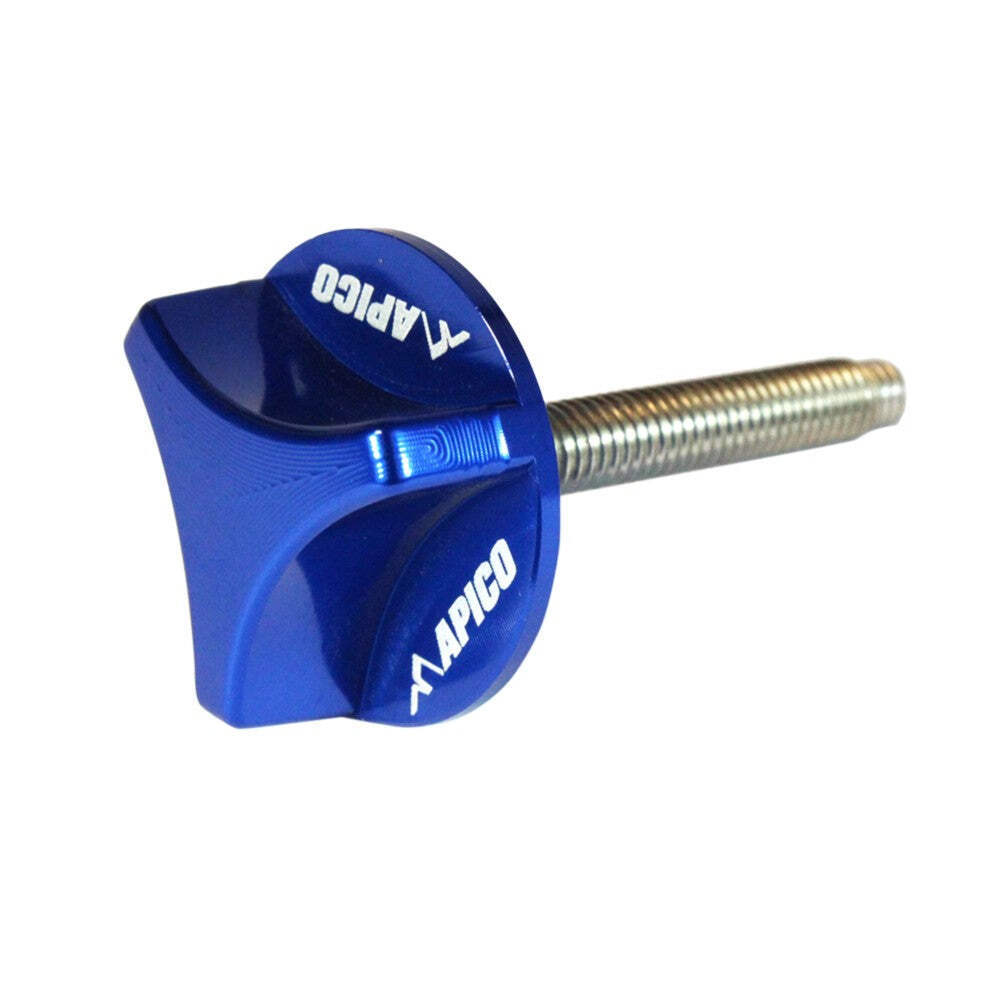 Apico Air Filter Bolt CNC 40mm YAMAHA YZ250F 14-18, YZ450F 14-17 Blue