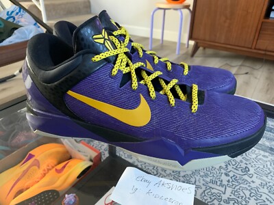 RARE Nike Kobe VII System PE Promo Sample 14 Lakers Away Issued - Main Image