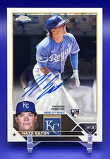 NATE EATON ROOKIE 2023 Topps Chrome RC Autograph RA-NE - KC Royals