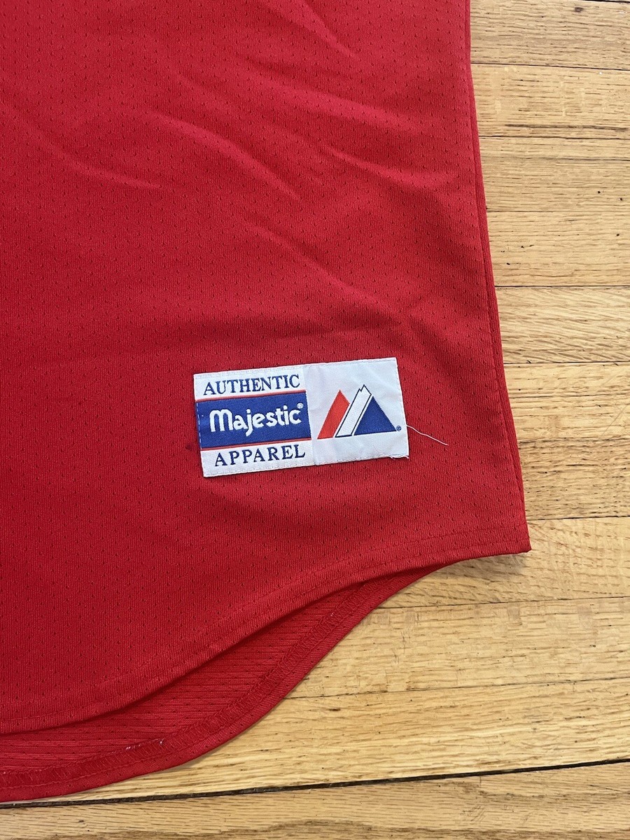 Los Angeles Dodgers Vintage Majestic Red Alternate Jersey