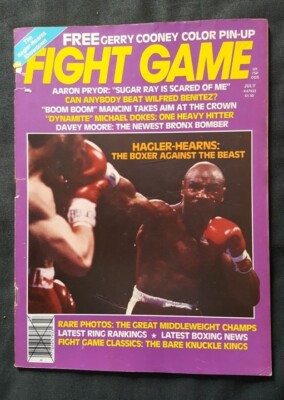 Fight Game July 1982. Marvin Hagler, Aaron Pryor, Ray Mancini