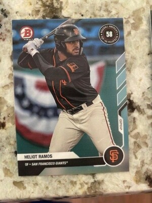 2021 BOWMAN NEXT TOP 100 PROSPECT WAVE 2 CARD GIANTS HELIOT RAMOS #BA-33