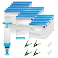 Sous Vide Bags Kit for Sous Vide Cookers - 18 Reusable Food Vacuum Sealer Bags