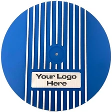 13" Round Blue Air Cleaner Lid Kit - Wide Finned - Custom - Ansen USA