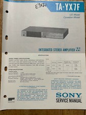 SONY TA-YX7F INTEGRATED STEREO AMPLIFIER ORIGINAL SERVICE MANUAL