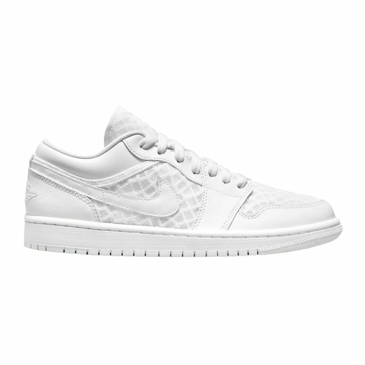 NEW Jordan 1 Retro Low Breathe Women's Size 5.5 White/ White-White