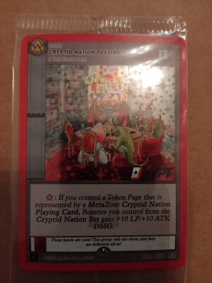 MetaZoo X USPCC X WPT Kickstarter Wilderness Playing Poker Full Holo Promo FAST