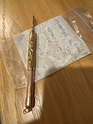 1897 solid gold Eagle/snake magic pencil 27 Jewels