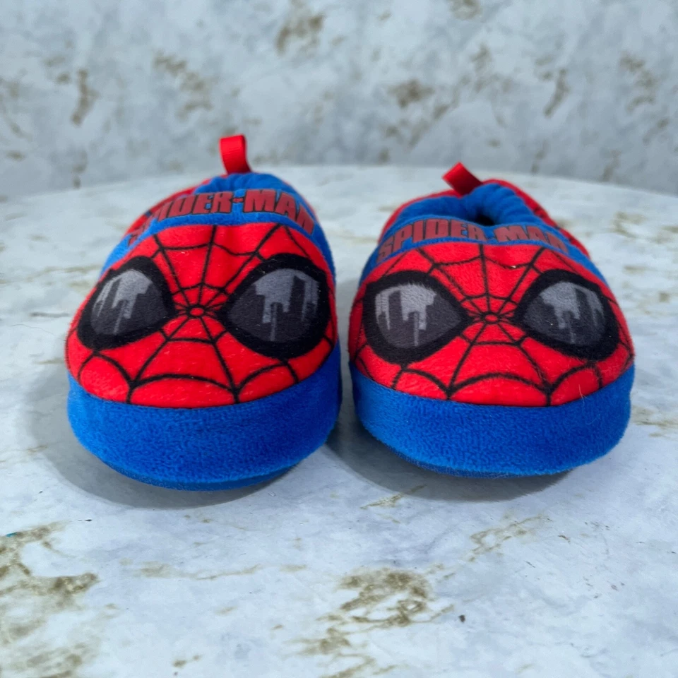 Spiderman Toddler Youth Sz 5 Shoes Red Blue Slip On Soft Bottom Comfort Slippers - Image 2 of 4