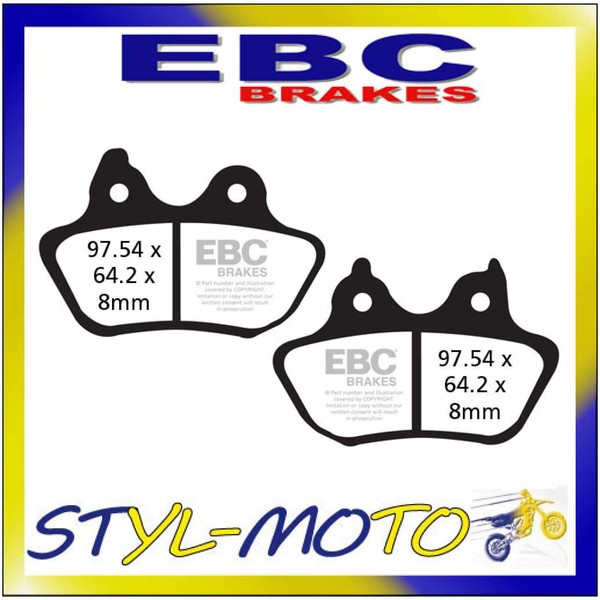 FA434 BeläGe Organica Hinten Ebc Hd Harley Fxsti Softail Standard 2006-2007-image
