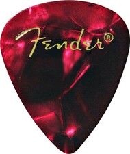 Fender 351 Premium Celluloid Guitar Picks - RED MOTO, HEAVY 144-Pack 1 Gross 