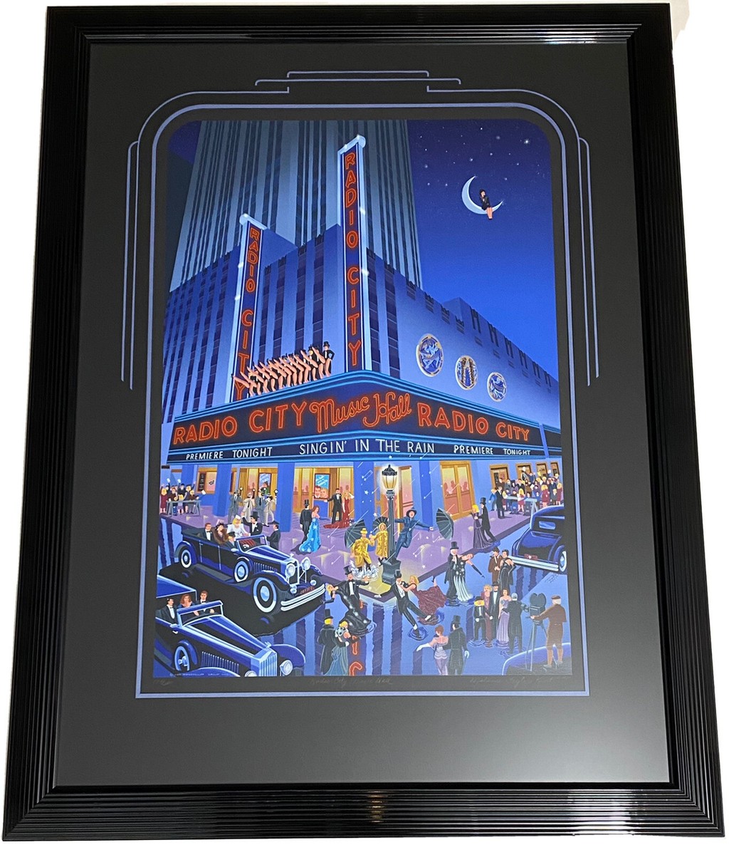 Melanie Taylor Kent, RADIO CITY MUSIC HALL, Serigraph signed