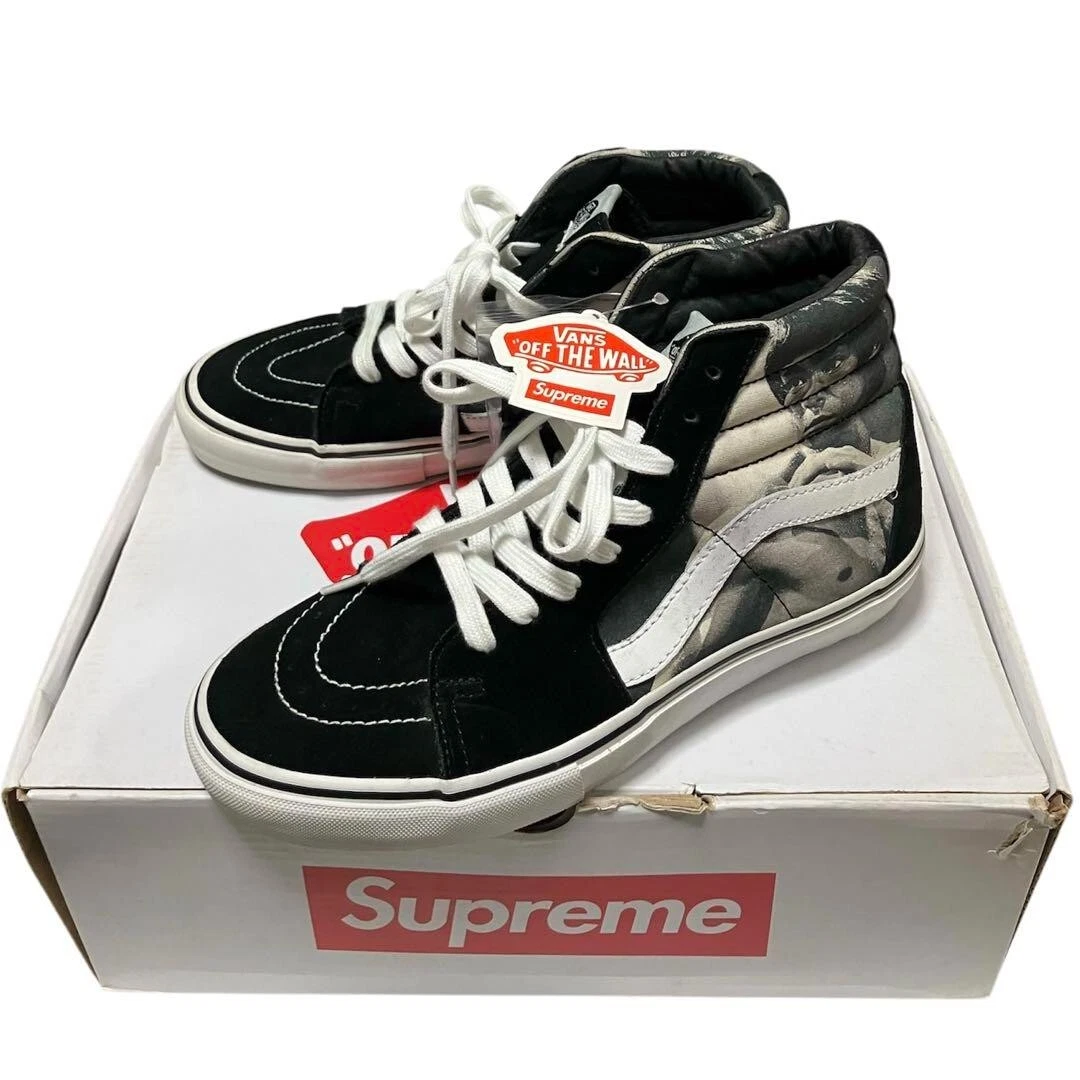 Chaussures baskets Supreme Vans noires Bruce Lee SK8 HI pointure homme US7,5 / JP25,5 NM