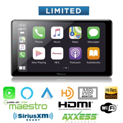 Pioneer DMH-WC6600NEX 9'' HD Touch Display Modular Multimedia Receiver 