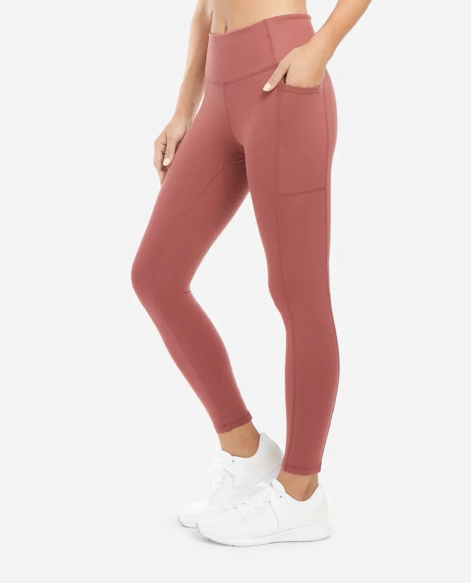 Danskin Women s Super Soft Legging with Pockets Spiced Chai Size