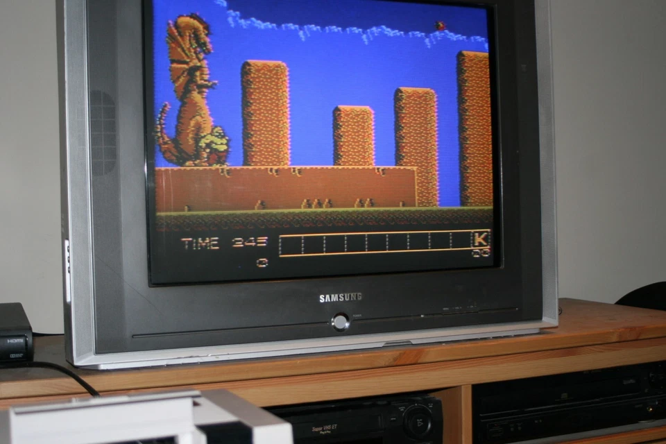 Karnov game NES vintage original cartridge authentic Nintendo tested works  - Image 2 of 4