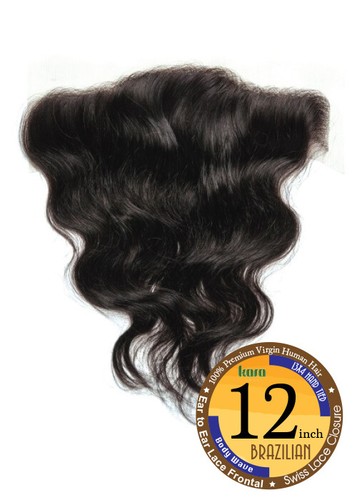 KARA KCL11 – PIZZO BRASILIANO ORECCHIO A ORECCHIO FRONTALE 13X4 CHIUSURA PIZZO SVIZZERO BODY WAVE - Foto 2 di 3