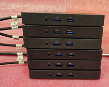 Lot of 6 Dell WD15 K17A USB-C Docking Stations with 130W AC Adapters - TESTED 