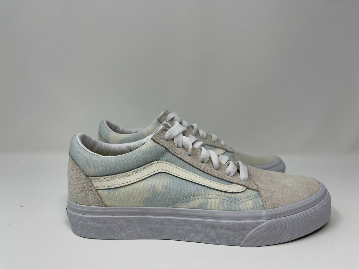 Vans Men's Old Skool In Bleach Wash and Ballad Blue Sneakers