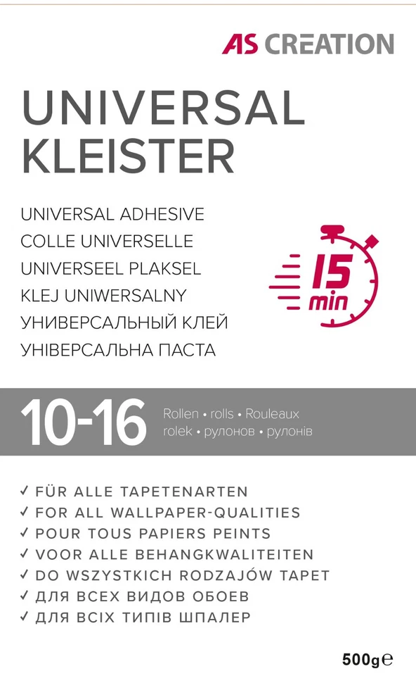 Pâte universelle pour Tous Tapetenarten 500g XXL Pack - 50-80m ² Atteindre - Photo 2/4