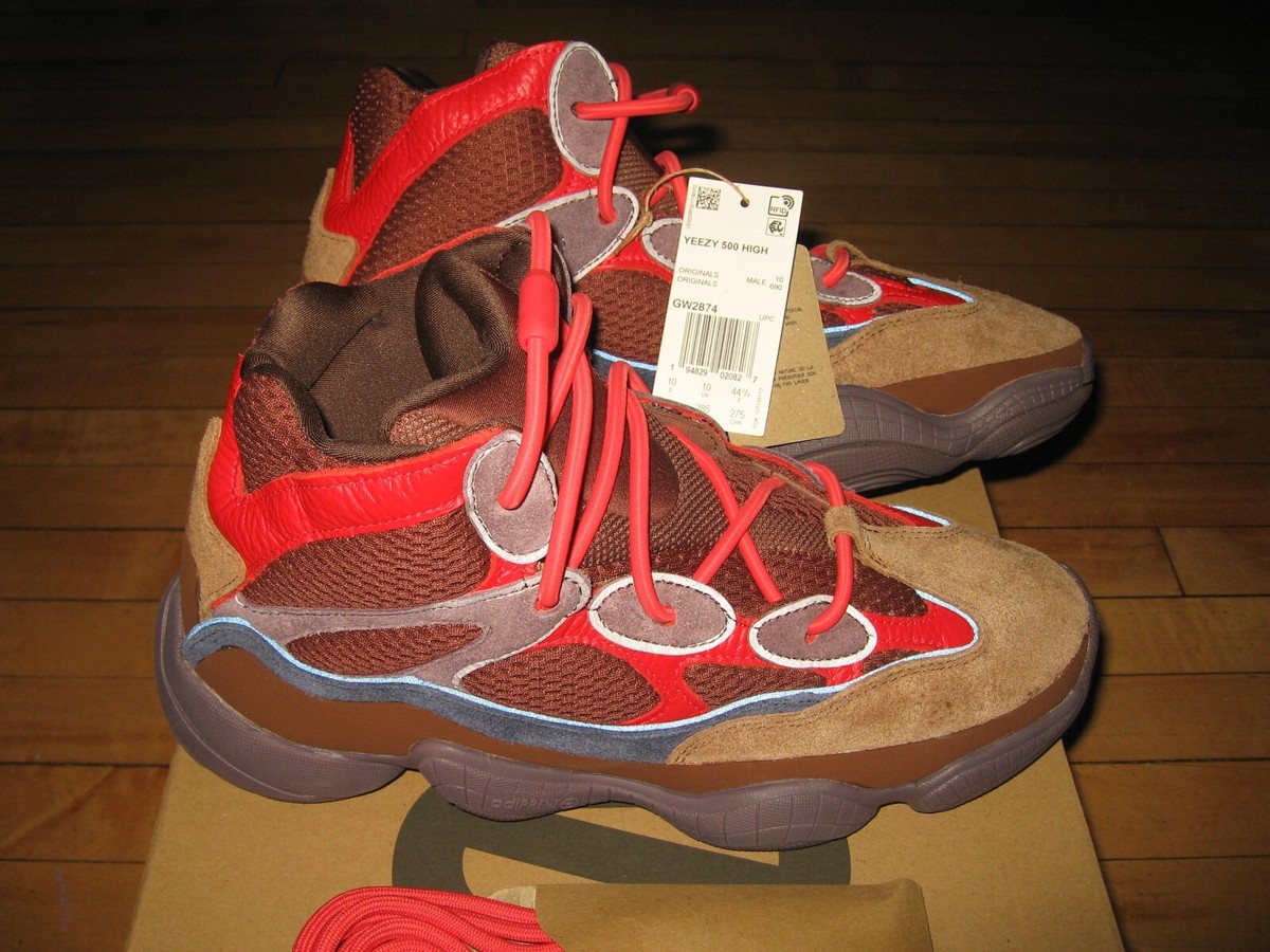 YOR I  Brand New Adidas Yeezy 500 High Sumac Casual Sneakers Size Men