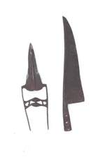 2 Pc Steel Katar Dagger Tiger Knife Vintage Indian Antique Hand Forged