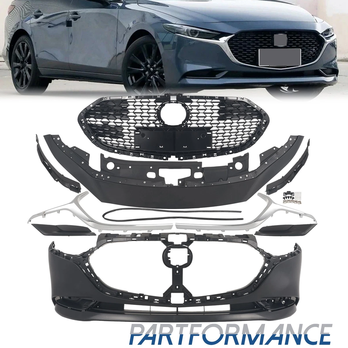 BHN150712 143416 front grille MAZDA 3 LIM. CENTER-LINE 2013 for sale
