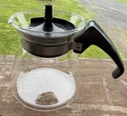 Pyrex Corning Single Cup Coffee Tea Stovetop Carafe Pot Lid 802 Retro Vintage