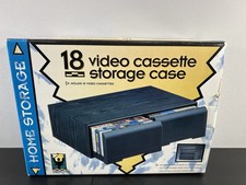 18 Audio Cassette Tape Storage Case Black Brand New 