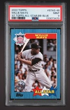 2022 Topps - 1987 Topps All-Star Baseball Blue Willie Mays #87AS-48 Giants PSA 9