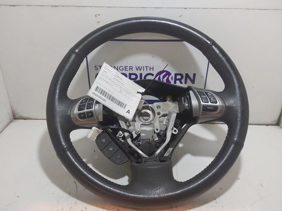 SUBARU FORESTER STEERING WHEEL LEATHER, NON PADDLE SHIFT TYPE, W/ BLUETOOTH, 02/ - image 2 of 4