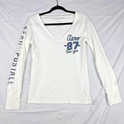 Aeropostale Henley Top Alt ASO Bella Swan Elena Gilbert Y2k Preppy Mall Women L