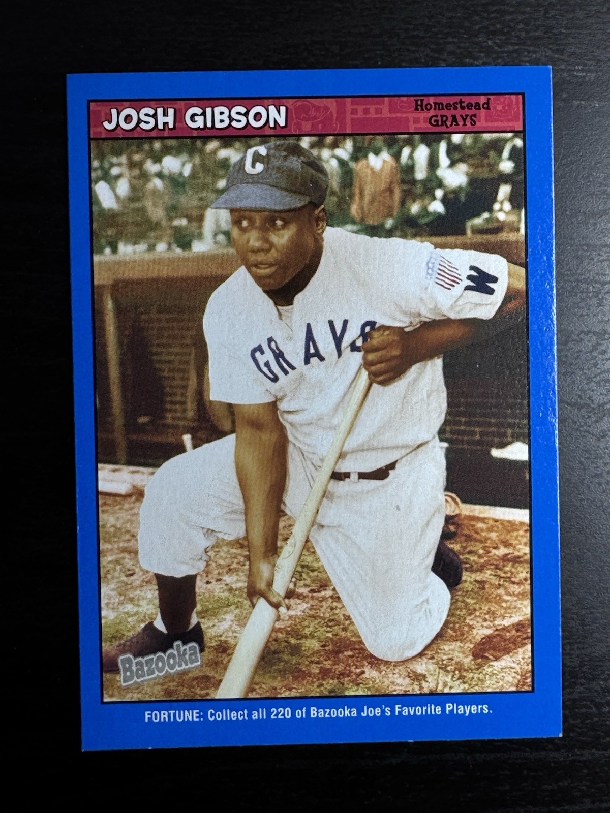 Josh Gibson - 2006 Bazooka Blue Fortune #1 - Homestead Grays
