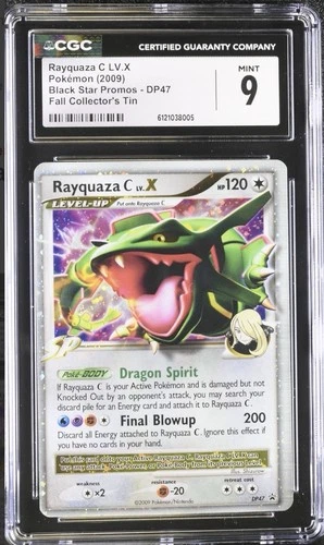 2009 Pokemon Diamond and Pearl Rayquaza C LV.X Promo DP47 Holo CGC 9