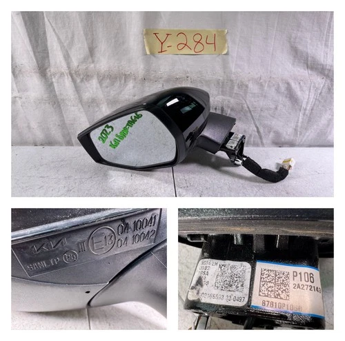OEM 2023-2025 KIA SPORTAGE LEFT SIDE DOOR MIRROR TURN SIGNAL B/SPOT BLACK 8WIRES