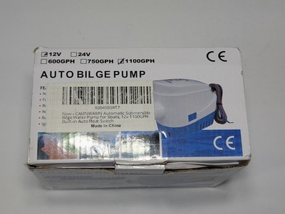 Auto Bilge Pump 12V 1100GPH Built-In Float Switch Submersible Boat New