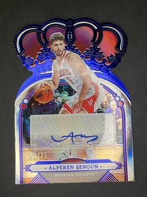Panini Crown Royale 2022-23 Alperen Sengun CA-ASG Auto Blue 50/75 Rockets
