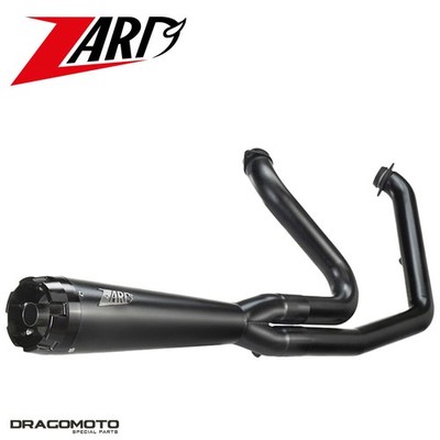 Harley FLFB 1750 ABS Softail Fat Boy 107 2018-2020 Auspuffanlage ZARD Schwarz...