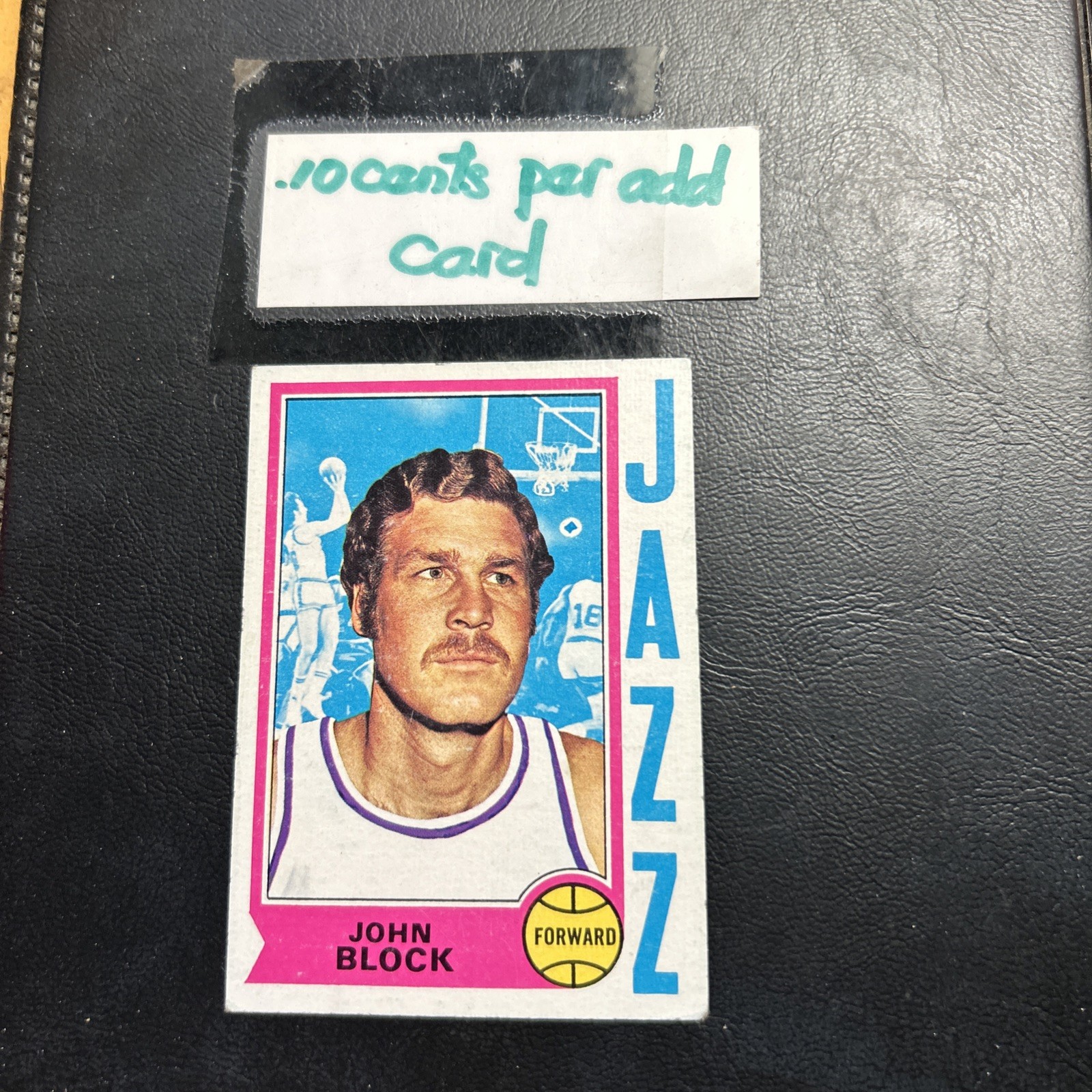 #168 John block Utah jazz  1974 75 Topps Cb14