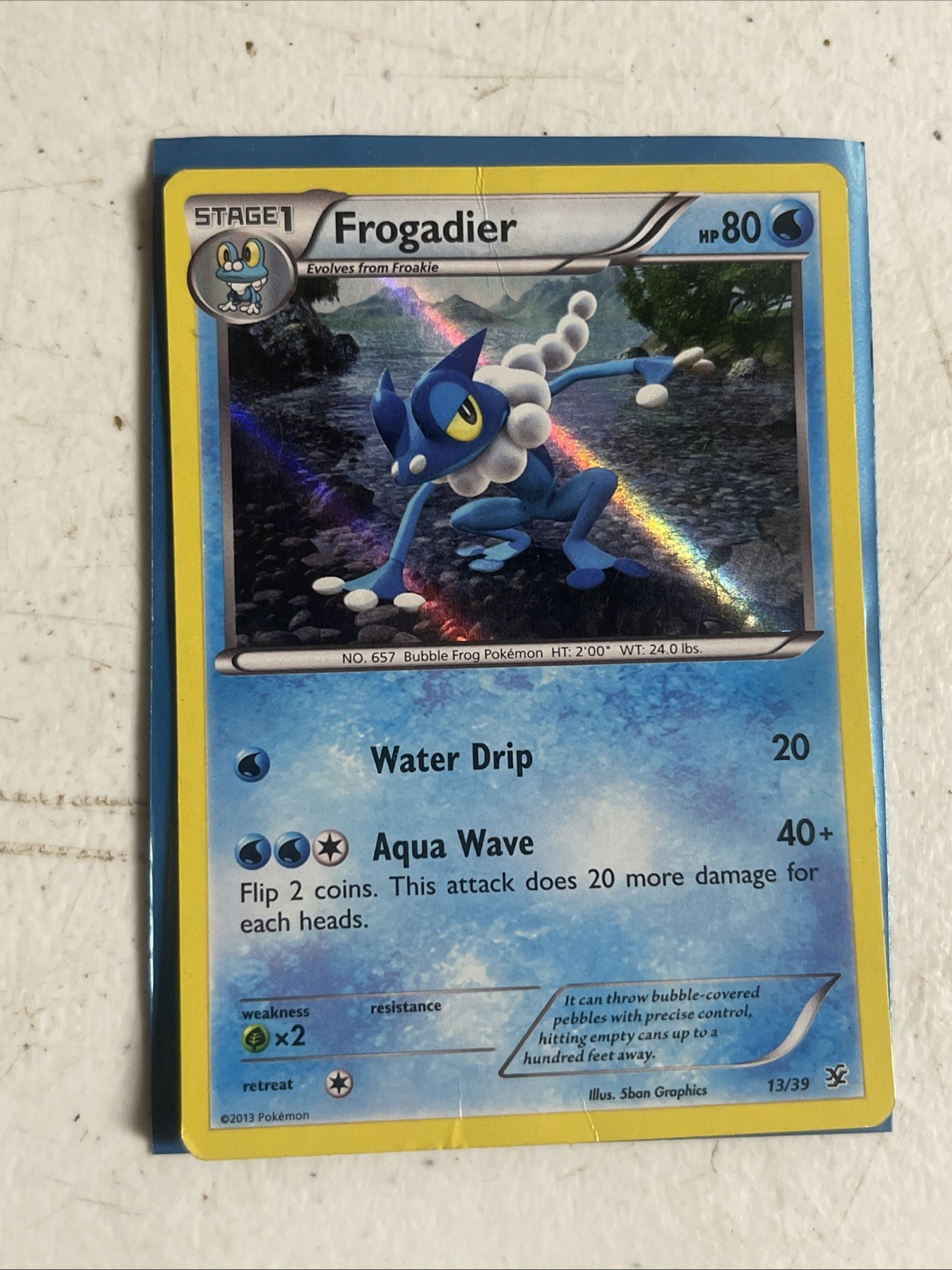 Frogadier Holo 13/39 Kalos Starter Set Pokemon
