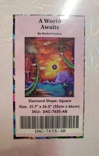 Sealed Diamond Art Club "A World Awaits" Madartstudios Square Discontinued Kit